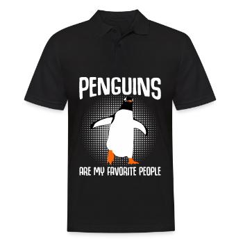 Penguins Penguin - Männer Poloshirt - Schwarz - Vorne - Kai (181cm)