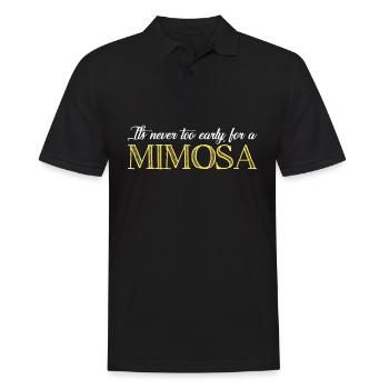 Mimosen Mimosa Brunch - Männer Poloshirt - Schwarz - Vorne - Kai (181cm)