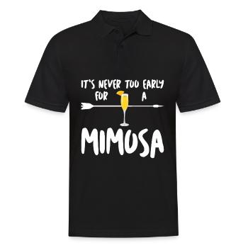 Mimosen Brunch Mimosa - Männer Poloshirt - Schwarz - Vorne - Kai (181cm)
