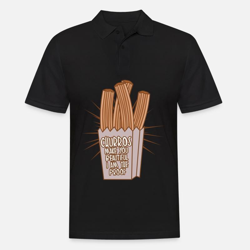 Churros Churro Churrería - Männer Poloshirt - Schwarz