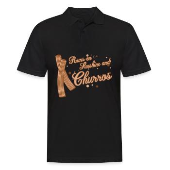 Churros Sunshine Churrería - Men's Polo Shirt - black - Front - Kai (181cm)