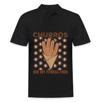Churros Joke Churrería - Men's Polo Shirt - black - Front - Kai (181cm)