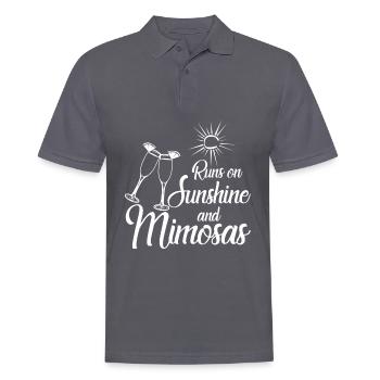 Mimosa Brunch Mimosas - Männer Poloshirt - Anthrazit - Vorne - Nico (186cm)