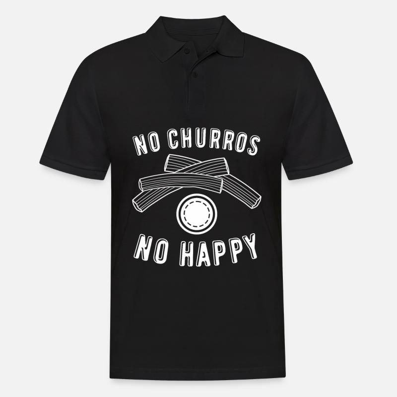 Churros Churrería - Männer Poloshirt - Schwarz