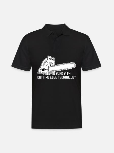 Chainsaw Chain Saw Chainsaws - Men's Polo Shirt - black