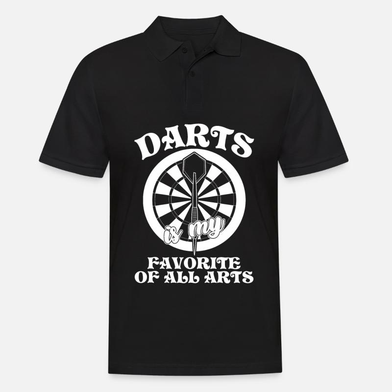Darts Dartboard Dart Player - Männer Poloshirt - Schwarz