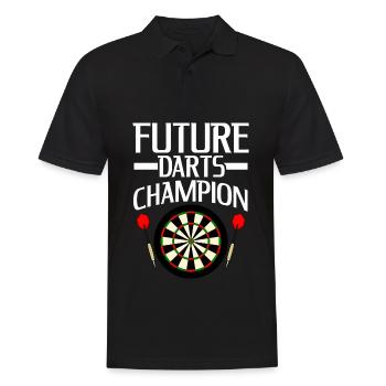 Fléchettes Blague Joueur de fléchettes Jeu de fléchettes - Polo Homme - noir - Devant - Kai (181cm)