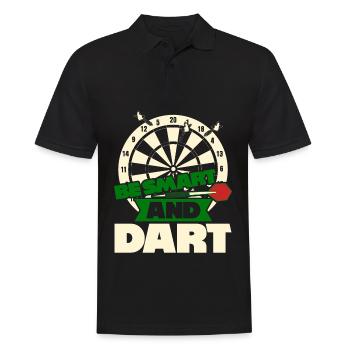 Fléchettes Jeu de fléchettes Joueur de fléchettes drôle - Polo Homme - noir - Devant - Kai (181cm)