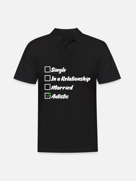 Autist Joke Autism Autistic - Men's Polo Shirt - black