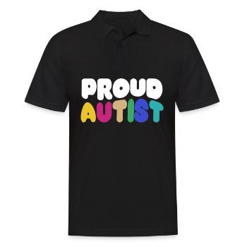 Autist Autism Autistic - Men's Polo Shirt - black - Front - Kai (181cm)