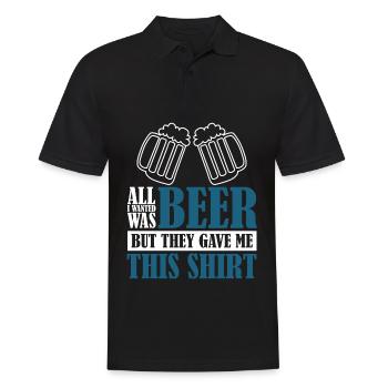 Beer Brewing Home Brewery - Men's Polo Shirt - black - Front - Kai (181cm)