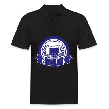 Bière Artisanale Brasserie à domicile Brassage de bière - Polo Homme - noir - Devant - Kai (181cm)