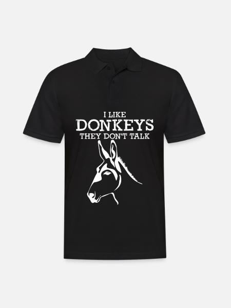 Ânes Blague Âne - Polo Homme - noir