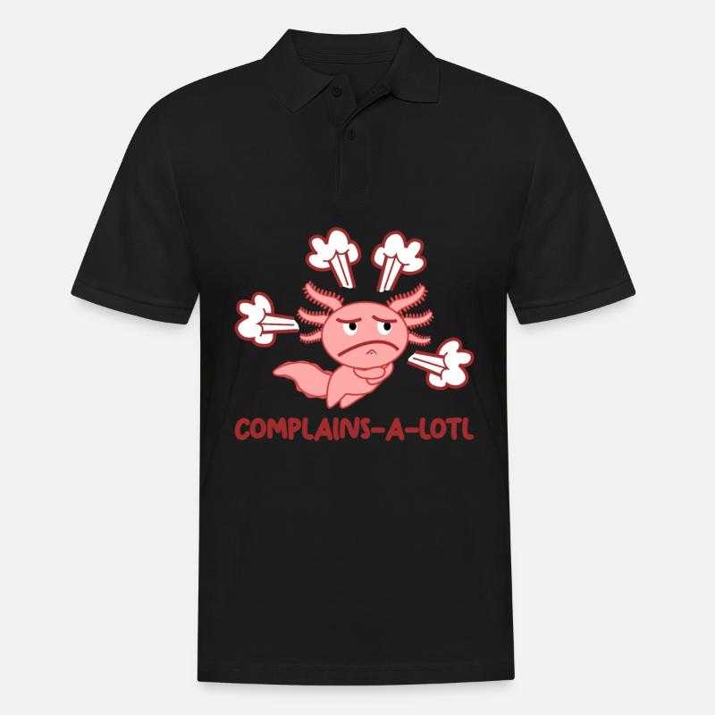 Axolotl Axolotls - Männer Poloshirt - Schwarz