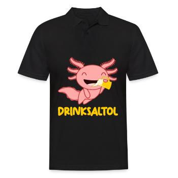 Axolotl Beer Axolotls - Männer Poloshirt - Schwarz - Vorne - Kai (181cm)
