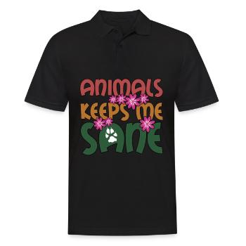 Animaux Médecine vétérinaire Vétérinaire - Polo Homme - noir - Devant - Kai (181cm)
