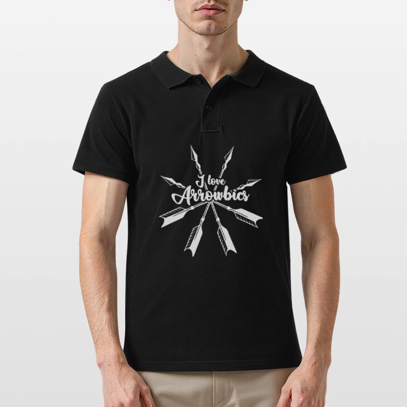 Archery Bow Compound Bow Shooting Männer Poloshirt