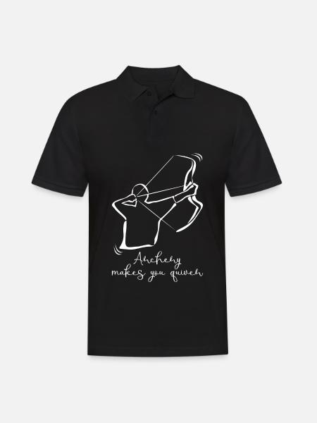Bow Shooting Quiver Archery - Men's Polo Shirt - black