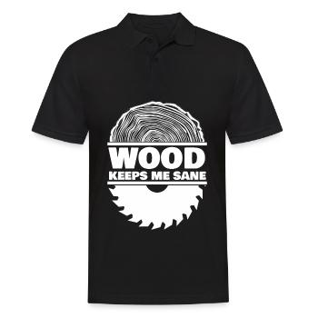 Bois de chauffage Bois de bûcheron - Polo Homme - noir - Devant - Kai (181cm)