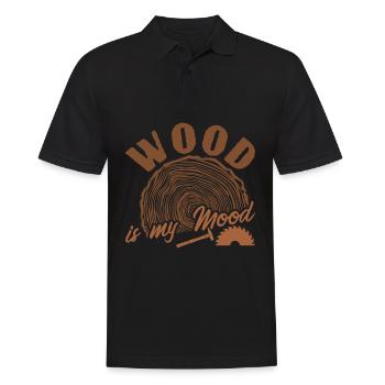 Carpenter Lumberjack Wood - Männer Poloshirt - Schwarz - Vorne - Kai (181cm)
