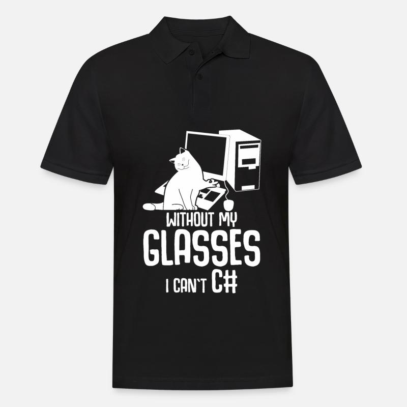 Programmeur Informatique Admin - Polo Homme - noir