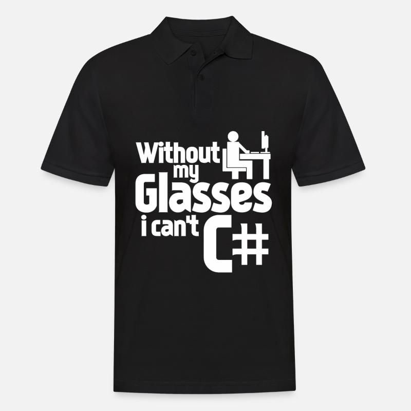 Admin Programmeur Informatique - Polo Homme - noir