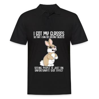Glasses Misanthrope Spectacles Opticals - Männer Poloshirt - Schwarz - Vorne - Kai (181cm)