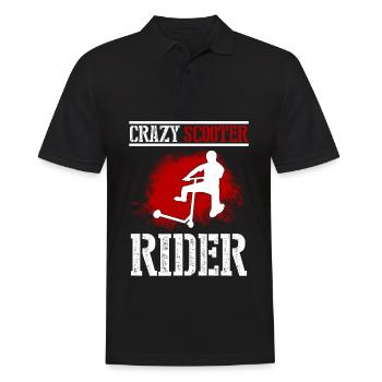 Kick Scooter Stunt Scooter Kick Skater Scooter - Männer Poloshirt - Schwarz - Vorne - Kai (181cm)