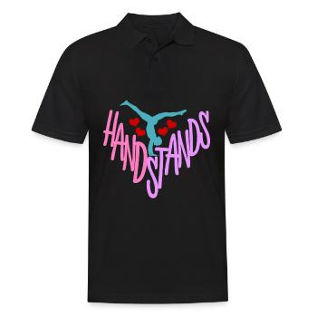 Gymnast Handstands Handstand Gymnastics - Männer Poloshirt - Schwarz - Vorne - Kai (181cm)