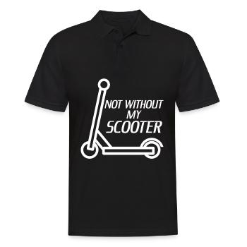 Kick Scooter Rider - Männer Poloshirt - Schwarz - Vorne - Kai (181cm)