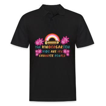 Enseignante de maternelle École maternelle - Polo Homme - noir - Devant - Kai (181cm)