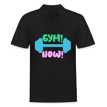 Fitness Gym Bodybuilding Bodybuilder - Men's Polo Shirt - black - Front - Kai (181cm)