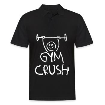 Fitness Gym Bodybuilder Bodybuilding - Men's Polo Shirt - black - Front - Kai (181cm)
