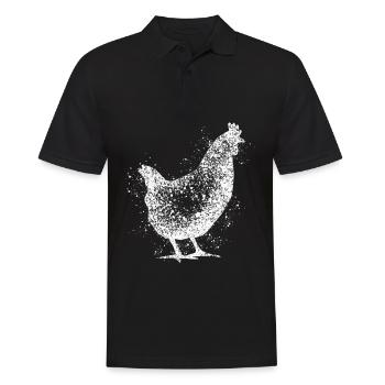 Chicken Farm Poultry Farmer Chickens - Männer Poloshirt - Schwarz - Vorne - Kai (181cm)