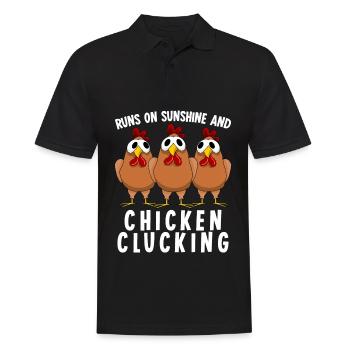 Poultry Chicken Farm Farmer Chickens - Männer Poloshirt - Schwarz - Vorne - Kai (181cm)