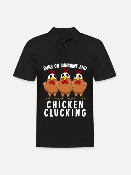 Poultry Chicken Farm Farmer Chickens - Men's Polo Shirt - black