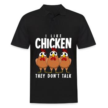 Chicken Farmer Chickens Poultry - Männer Poloshirt - Schwarz - Vorne - Kai (181cm)