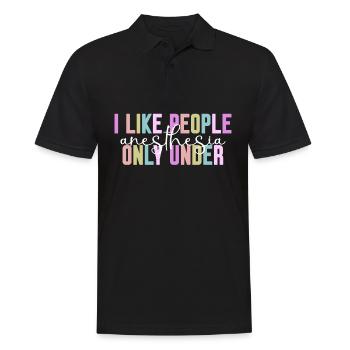 Anesthetist Doctor Hospital Nurse - Männer Poloshirt - Schwarz - Vorne - Kai (181cm)