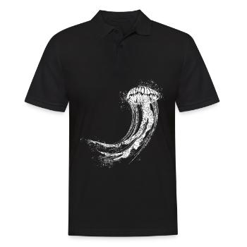 Jellyfish - Men's Polo Shirt - black - Front - Kai (181cm)