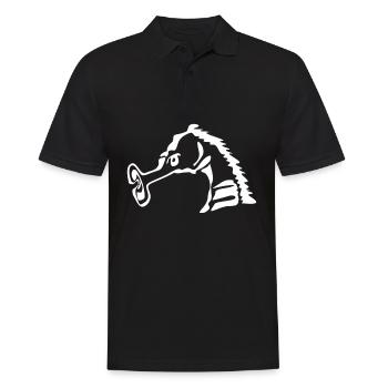 Seahorses Funny Seahorse - Männer Poloshirt - Schwarz - Vorne - Kai (181cm)