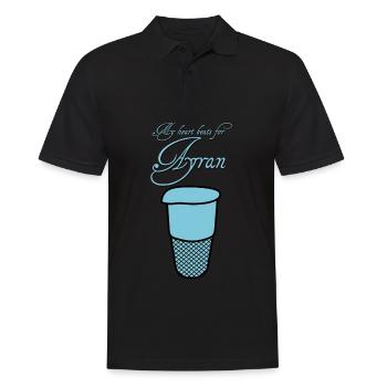 Ayran Drink - Men's Polo Shirt - black - Front - Kai (181cm)