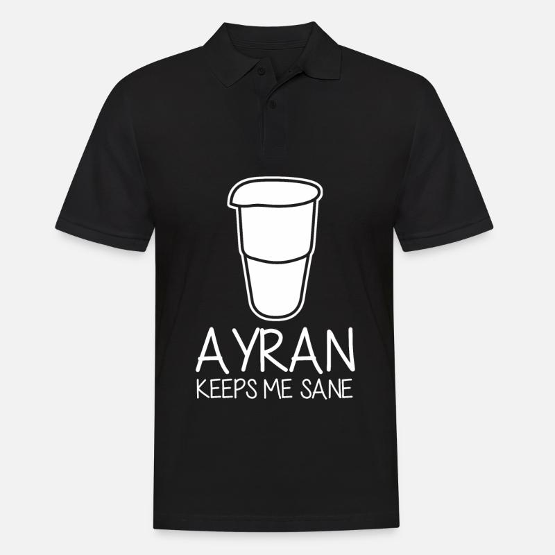 Ayran keeps me sane - Men's Polo Shirt - black