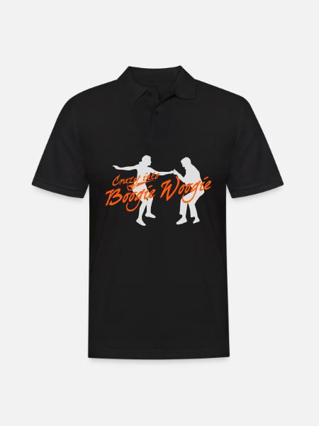 Boogie Woogie Swing Dance Dancing - Men's Polo Shirt - black
