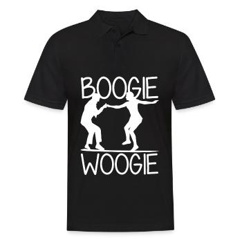 Boogie Woogie Dance Dancing Swing - Men's Polo Shirt - black - Front - Kai (181cm)