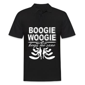 Boogie Woogie Danse Swing Danse - Polo Homme - noir - Devant - Kai (181cm)