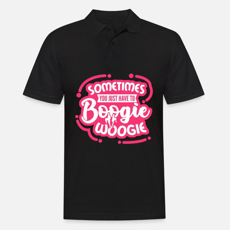 Boogie Woogie Boogie-Woogie Dancing - Männer Poloshirt - Schwarz