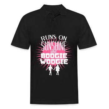Boogie Woogie Dance Swing - Men's Polo Shirt - black - Front - Kai (181cm)