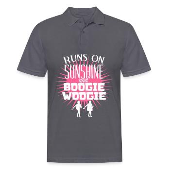 Boogie Woogie Dance Swing - Männer Poloshirt - Anthrazit - Vorne - Nico (186cm)