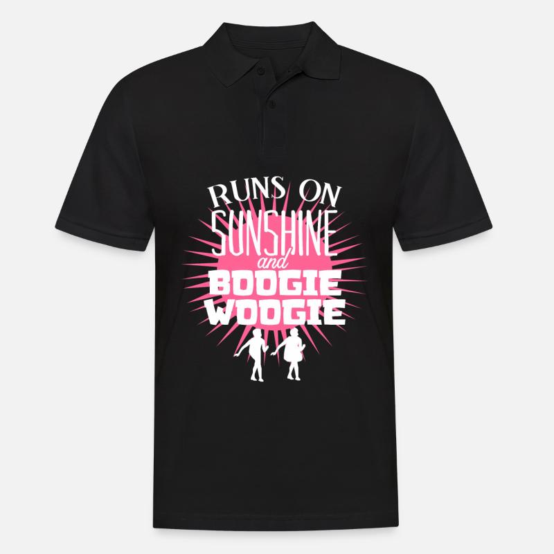 Boogie Woogie Dance Swing - Men's Polo Shirt - black