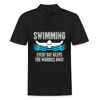 Triathlon Piscine Nageur - Polo Homme - noir - Devant - Kai (181cm)